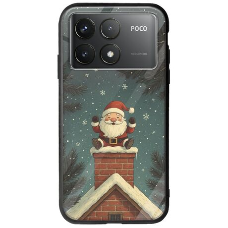 Chimney Santa Xiaomi Poco F6 Pro 5G Groove TPU (Tempered Glass και TPU)