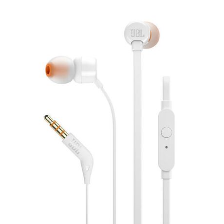 JBL Tune 110E λευκά in-ear hands free ακουστικά