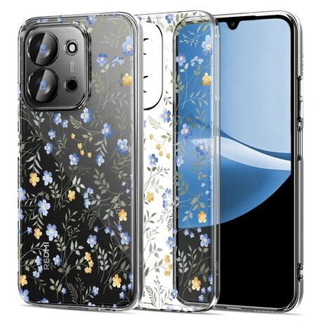 Tech-Protect Flexair Θήκη Spring Flowers για Xiaomi Redmi 15C 5G – Διαφανής