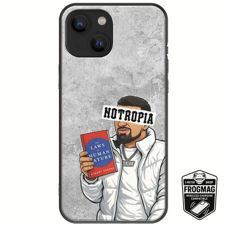 Epic Quotes - Notropia iPhone 13  FrogMag 3M (Wireless Ready, Drop Tested, Black Frame & Edges)