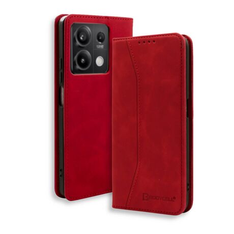 θήκη Xiaomi Redmi Note 13 5G PU leather κόκκινο