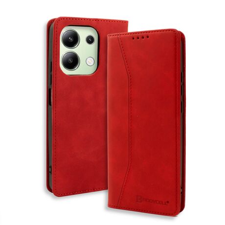 θήκη Xiaomi Redmi Note 13 4G PU leather κόκκινο