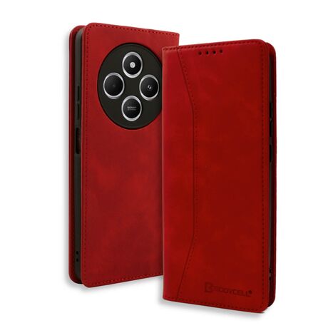 Θήκη Bodycell PU Leather Book Xiaomi Redmi 14C κόκκινη