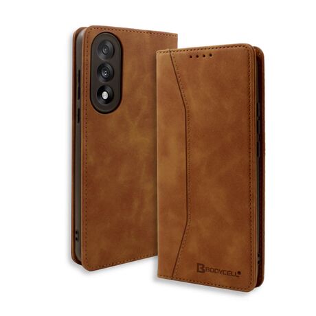 OnePlus Nord 5 5G leather book case Bodycell brown
