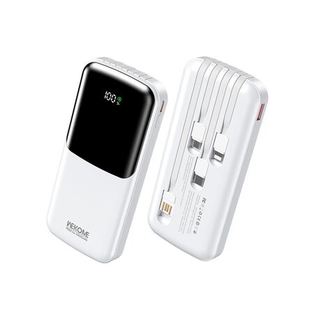 wk wp-65 power bank white fast charging