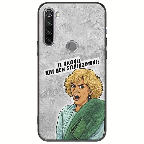 Epic Quotes - Τί Ακούω ? Xiaomi Redmi Note 8T Black TPU (Μαύρη Σιλικόνη)