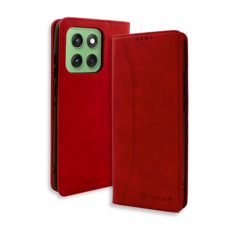 Θήκη Bodycell Leather Book Motorola Edge 60 Fusion 5G ΚόκκινοLeather flip case Motorola Edge 60 Pro 5G red