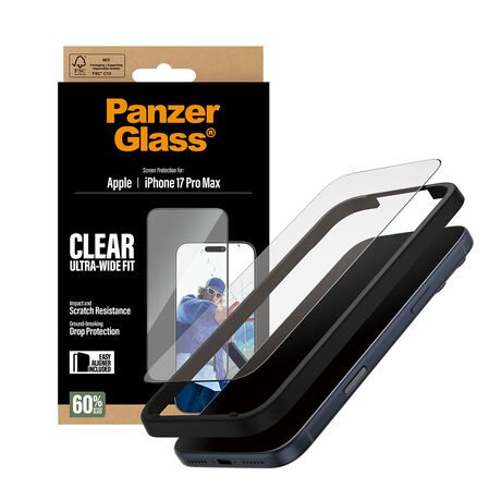 PanzerGlass Tempered Glass iPhone 17 Pro Max Ultra Wide Fit