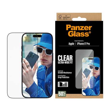 PanzerGlass Tempered Glass iPhone 17 Pro Ultra Wide Fit