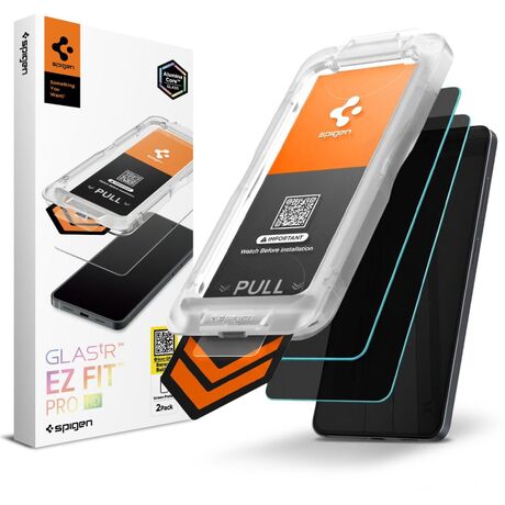 spigen ez fit privacy tempered glass 2 pack samsung s26+