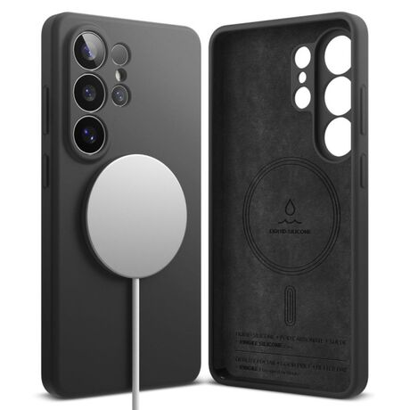 ringke silicone magnetic magsafe θήκη samsung galaxy s26 ultra Black