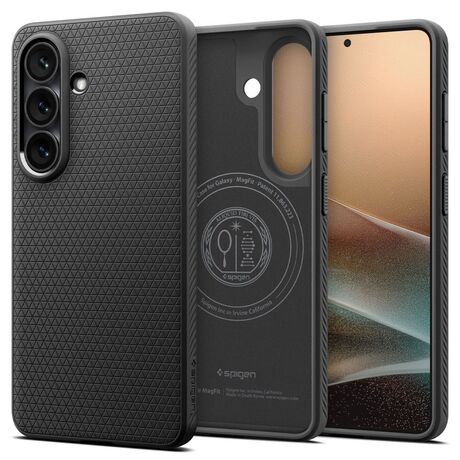 spigen liquid air matte black θήκη για samsung galaxy s26 5g πίσω όψη