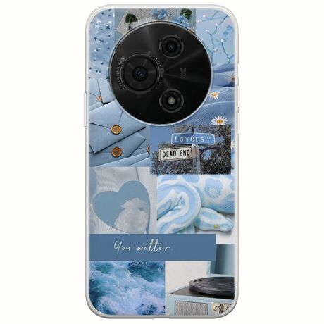 Aesthetic Blue TCL 605 Flexible TPU (Διάφανη Σιλικόνη)