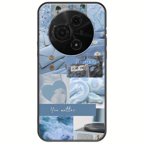 Aesthetic Blue TCL 605 Black TPU (Μαύρη Σιλικόνη)