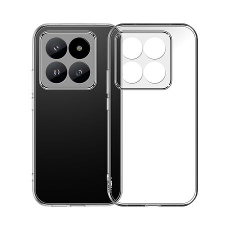 Διάφανη θήκη σιλικόνης 1.5mm για Xiaomi 14 5G – λεπτή και ανθεκτική – Frogs