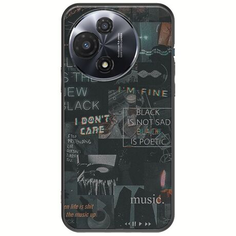 Aesthetic Black TCL 60R 5G Black TPU (Μαύρη Σιλικόνη)