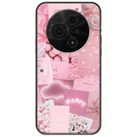 Aesthetic Pink TCL 60 SE Black TPU (Μαύρη Σιλικόνη)
