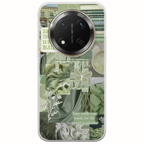 Aesthetic Green Honor Magic 7 Lite 5G Flexible TPU (Διάφανη Σιλικόνη)