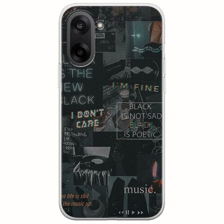 Aesthetic Black OnePlus Nord CE5 5G Flexible TPU (Διάφανη Σιλικόνη)