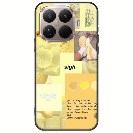 Aesthetic Yellow Xiaomi 15T Pro 5G Black TPU (Μαύρη Σιλικόνη)
