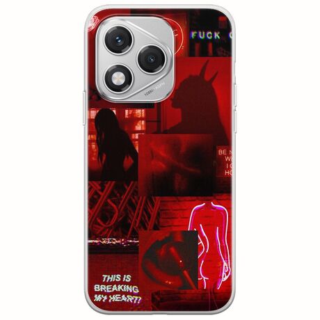 Aesthetic Red Honor 400 Lite 5G Flexible TPU (Διάφανη Σιλικόνη)