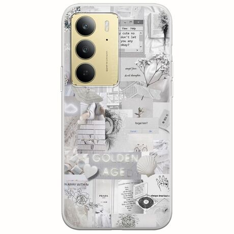 Aesthetic White Realme C71 4G Flexible TPU (Διάφανη Σιλικόνη)