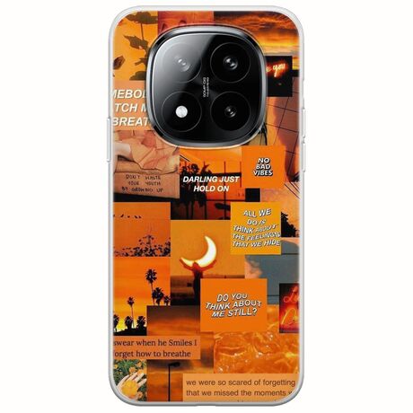 Aesthetic Orange Xiaomi Redmi Note 15 Pro+ 5G Flexible TPU (Διάφανη Σιλικόνη)