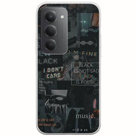 Aesthetic Black Xiaomi Redmi 15 5G Flexible TPU (Διάφανη Σιλικόνη)