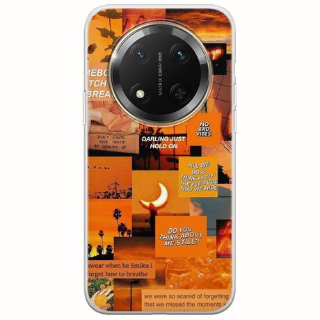 Aesthetic Orange Honor Magic 7 Lite 5G Flexible TPU (Διάφανη Σιλικόνη)