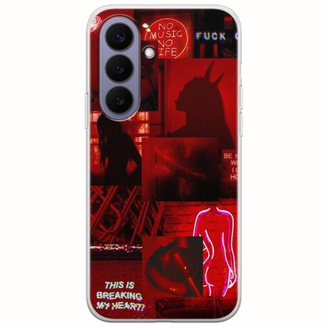 Aesthetic Red Samsung Galaxy S26 5G Flexible TPU (Διάφανη Σιλικόνη)