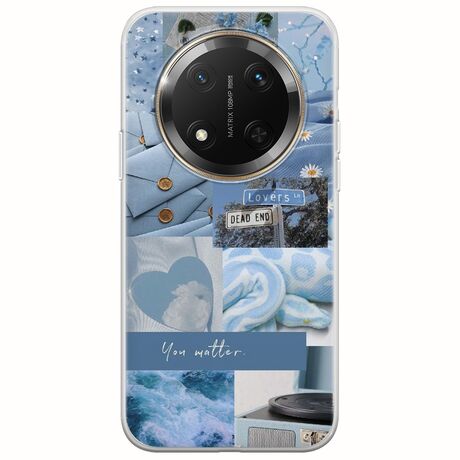 Aesthetic Blue Honor Magic 7 Lite 5G Flexible TPU (Διάφανη Σιλικόνη)