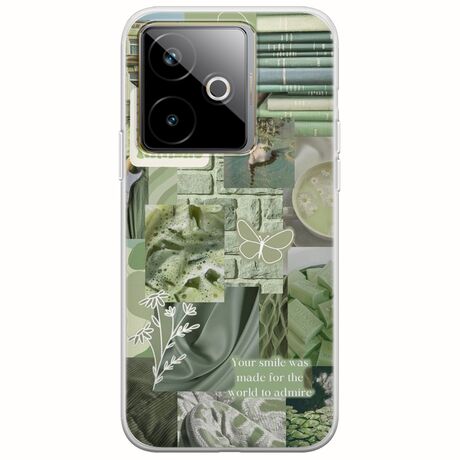 Aesthetic Green Realme GT 7T 5G Flexible TPU (Διάφανη Σιλικόνη)