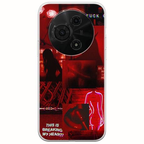 Aesthetic Red TCL 605 Flexible TPU (Διάφανη Σιλικόνη)