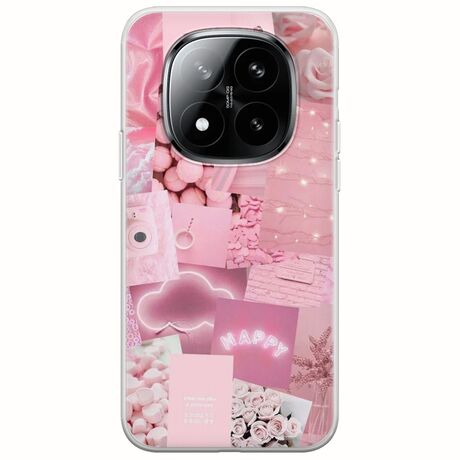 Aesthetic Pink Xiaomi Redmi Note 15 Pro+ 5G Flexible TPU (Διάφανη Σιλικόνη)