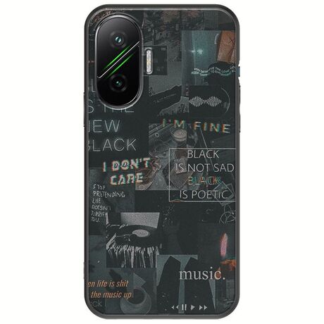 Aesthetic Black Xiaomi Poco F7 5G Black TPU (Μαύρη Σιλικόνη)