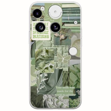 Aesthetic Green Nothing Phone (3) 5G Flexible TPU (Διάφανη Σιλικόνη)