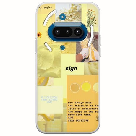 Aesthetic Yellow Nothing Phone (3a) 5G Flexible TPU (Διάφανη Σιλικόνη)