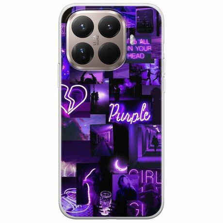 Aesthetic Purple Xiaomi 15T Pro 5G Flexible TPU (Διάφανη Σιλικόνη)