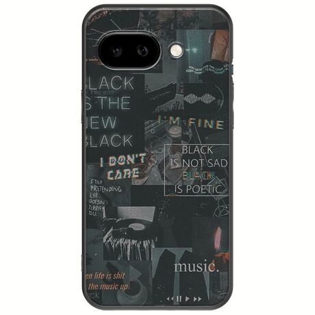 Aesthetic Black Google Pixel 9a 5G Black TPU (Μαύρη Σιλικόνη)