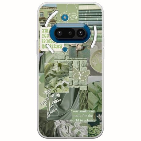 Aesthetic Green Nothing Phone (3a) 5G Flexible TPU (Διάφανη Σιλικόνη)
