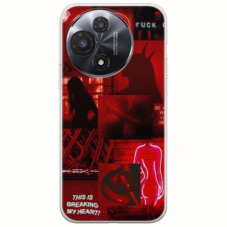 Aesthetic Red TCL 60R 5G Flexible TPU (Διάφανη Σιλικόνη)