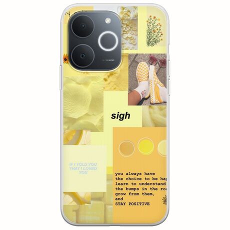Aesthetic Yellow Realme Note 70T Flexible TPU (Διάφανη Σιλικόνη)