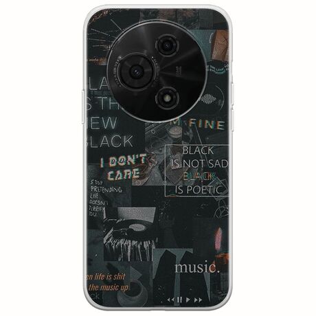 Aesthetic Black TCL 60 SE Flexible TPU (Διάφανη Σιλικόνη)