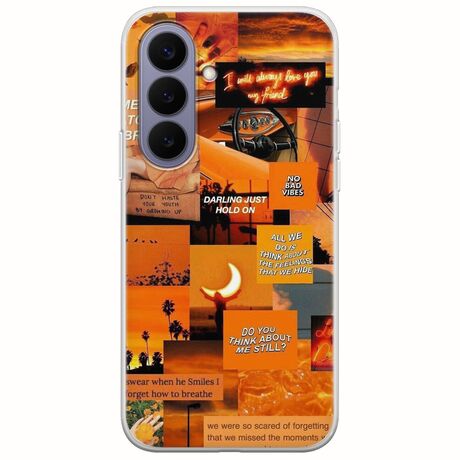 Aesthetic Orange Samsung Galaxy S26 5G Flexible TPU (Διάφανη Σιλικόνη)