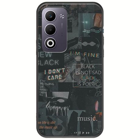 Aesthetic Black Oppo A5 4G/5G Black TPU (Μαύρη Σιλικόνη)