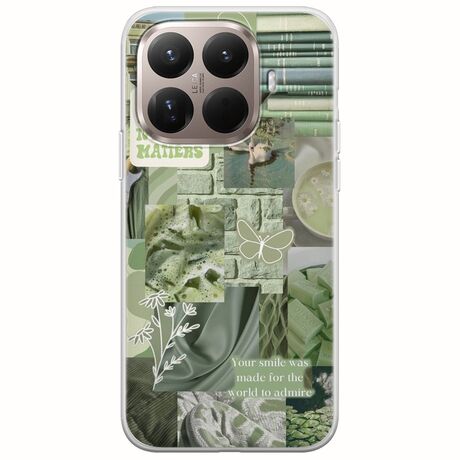 Aesthetic Green Xiaomi 15T Pro 5G Flexible TPU (Διάφανη Σιλικόνη)