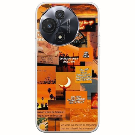 Aesthetic Orange TCL 60R 5G Flexible TPU (Διάφανη Σιλικόνη)