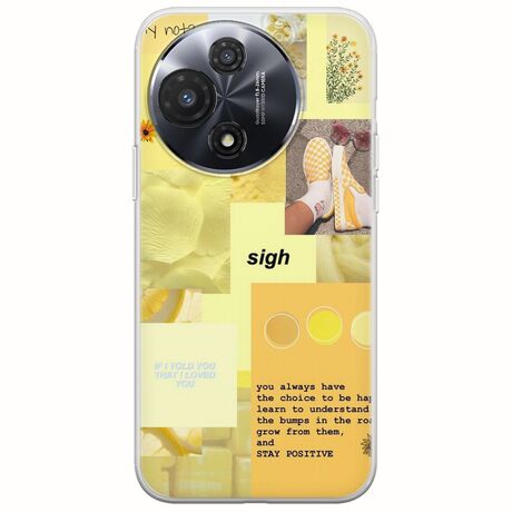 Aesthetic Yellow TCL 60R 5G Flexible TPU (Διάφανη Σιλικόνη)