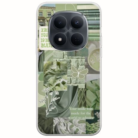 Aesthetic Green Xiaomi Redmi Note 15 Pro 5G Flexible TPU (Διάφανη Σιλικόνη)