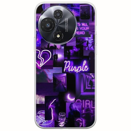 Aesthetic Purple TCL 60R 5G Flexible TPU (Διάφανη Σιλικόνη)
